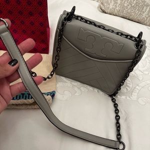 Tory Burch Alexa Convertible Shoulder Bag in Gray